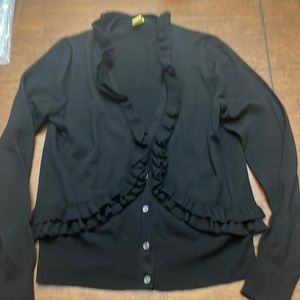 J.Crew merino wool ruffle cardigan